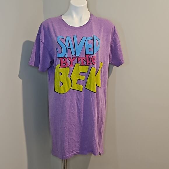 Saved By the Bell Purple Sleep Shirt - Picture 1 of 6